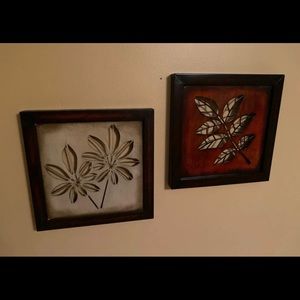 Metal wall art Leaves